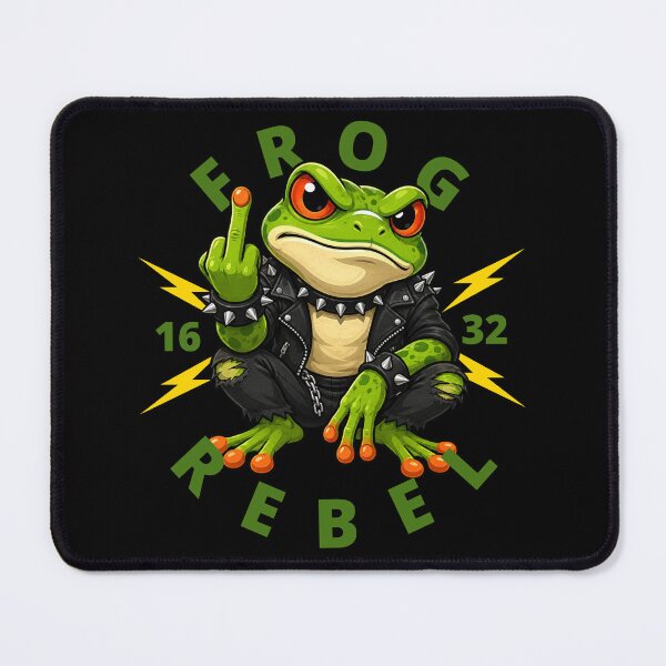 Item preview, Rebel Frog Middle Finger designed and sold by pUNKnown.
