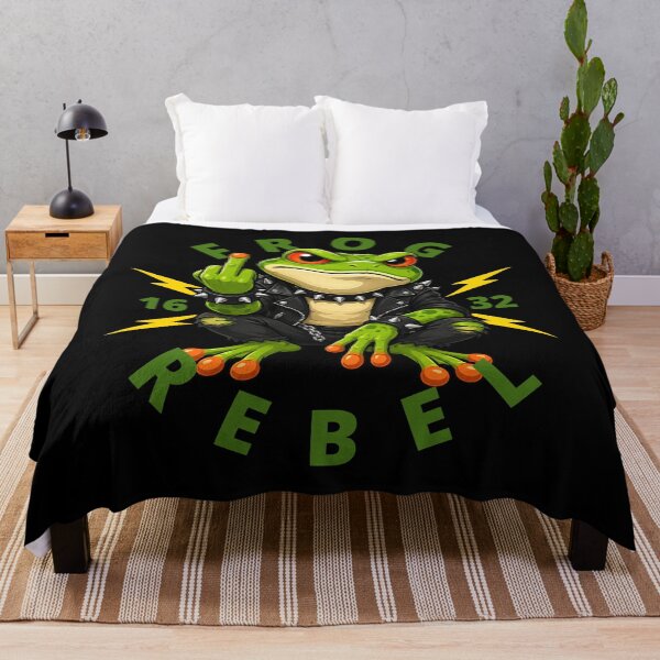 Item preview, Rebel Frog Middle Finger designed and sold by pUNKnown.
