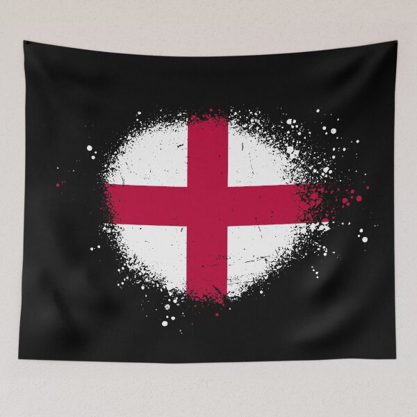 Item preview, England Flag Spray Paint Splatter Style designed and sold by DelfDesign.