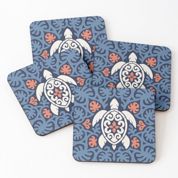 Item preview, Honu Sea Turtle – Polynesian Tifaifai Pattern designed and sold by Tahitifaifai.