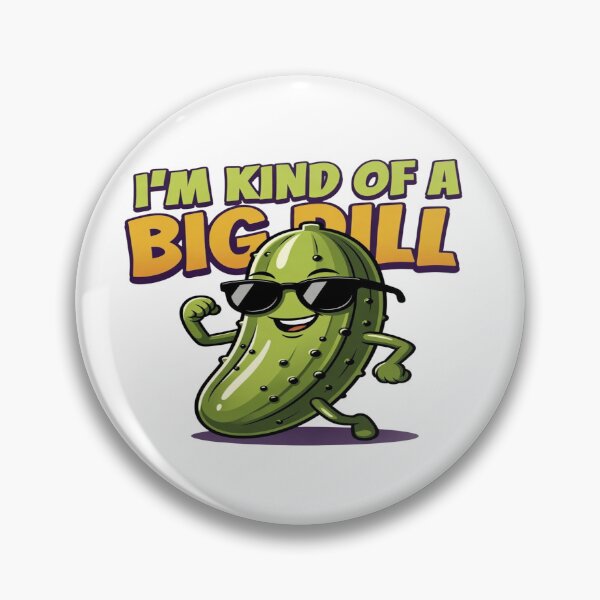 Item preview, I'm Kind of a Big Dill! Funny Pickle T-Shirt | Cute Cartoon Pickle Graphic | Food Pun Gift | Pickle Lover Apparel designed and sold by Sushikidsntod.