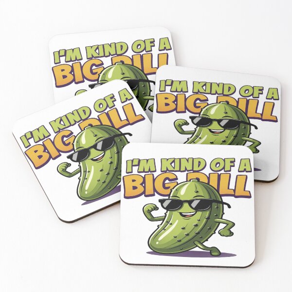 Item preview, I'm Kind of a Big Dill! Funny Pickle T-Shirt | Cute Cartoon Pickle Graphic | Food Pun Gift | Pickle Lover Apparel designed and sold by Sushikidsntod.