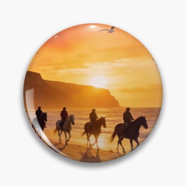 Item preview, Horseback Ride at Sunset designed and sold by vernonplatt.