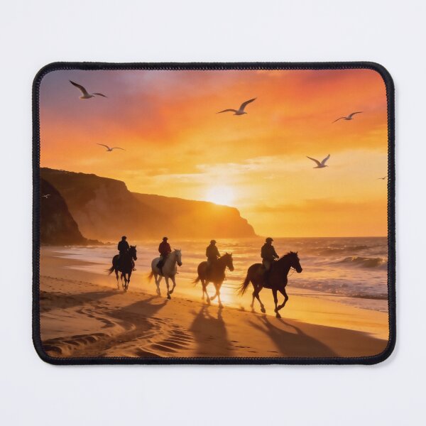 Item preview, Horseback Ride at Sunset designed and sold by vernonplatt.