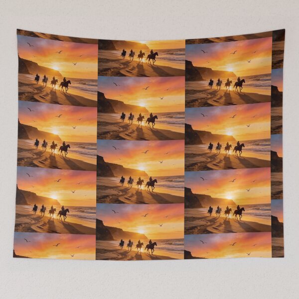 Item preview, Horseback Ride at Sunset designed and sold by vernonplatt.