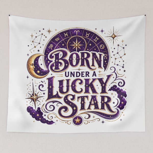 Item preview, gift for astrology lovers, lucky star gifts, unique star art, astrological sign gifts designed and sold by TrueArtVibes.