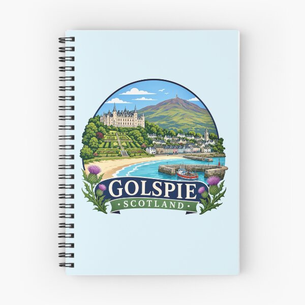Item preview, Golspie, Scotland - Coastal Village designed and sold by Myra365Art.