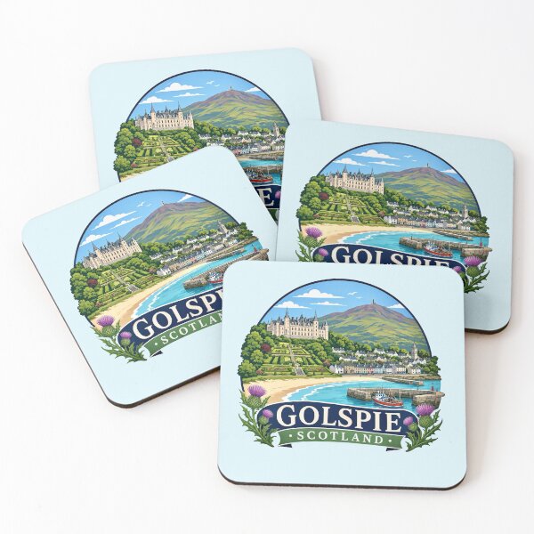 Item preview, Golspie, Scotland - Coastal Village designed and sold by Myra365Art.