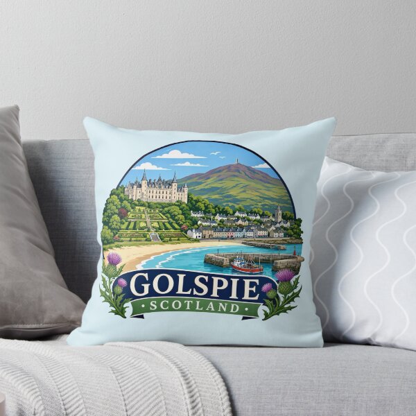 Item preview, Golspie, Scotland - Coastal Village designed and sold by Myra365Art.
