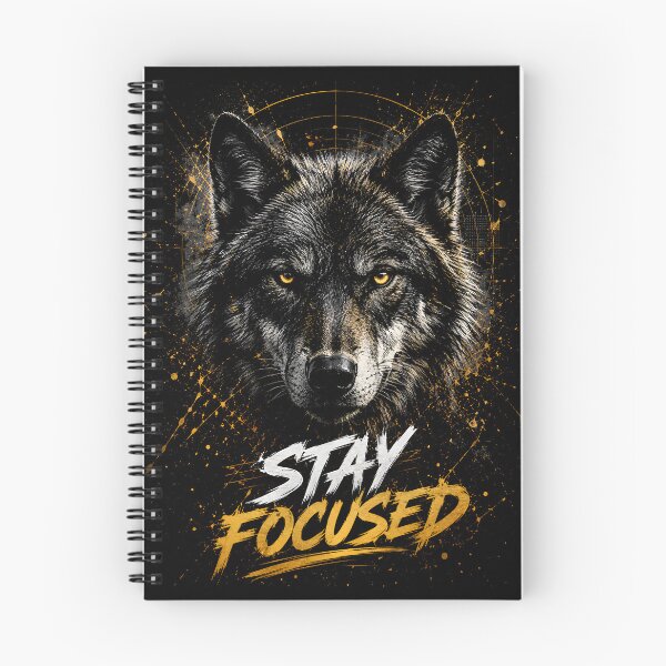 Item preview, Stay Focused – Majestic Wolf | Premium Motivational Wildlife Design designed and sold by Peter Kaul.