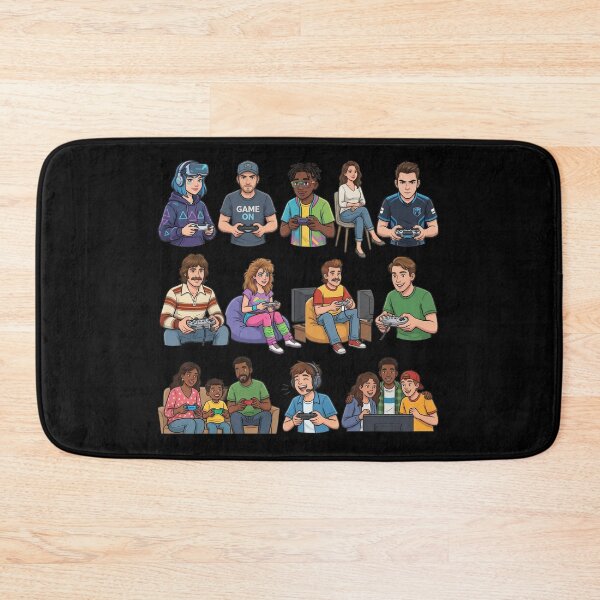 Item preview, Gaming Through the Generations | Gamers of All Ages | Video Game Community T-Shirt Design designed and sold by Bhaskar Digital Art.