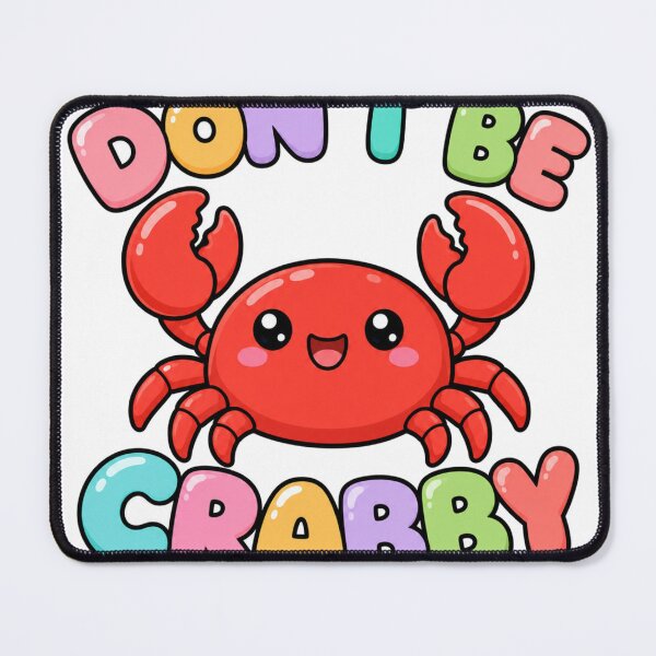 Item preview, Don't Be Crabby! Cute Kawaii Crab designed and sold by BoosterShop.