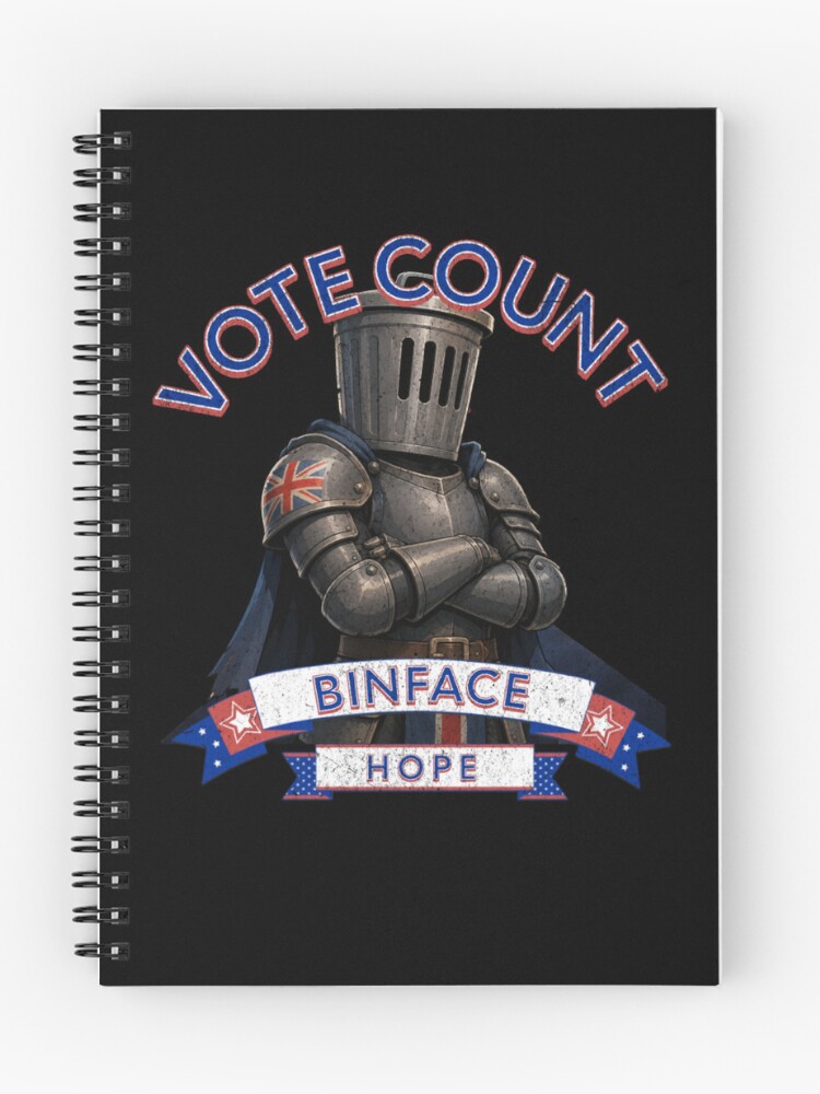 Thumbnail 1 of 3, Journal, Vote Binface designed and sold by TheEndDesign.
