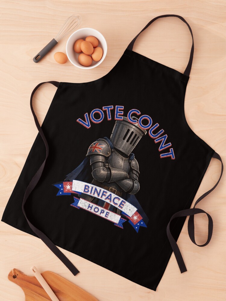 Thumbnail 1 of 6, Apron, Vote Count Binface designed and sold by TheEndDesign.