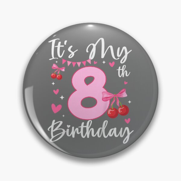 Item preview, 8th Birthday Cherry Themed 8 Year Old Fruit Lover designed and sold by KristineLi.