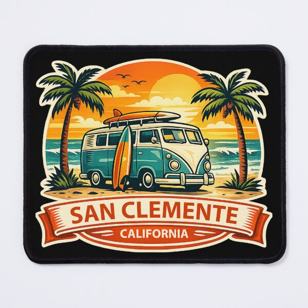 Item preview, San Clemente California Surf Van designed and sold by getpressedshirt.