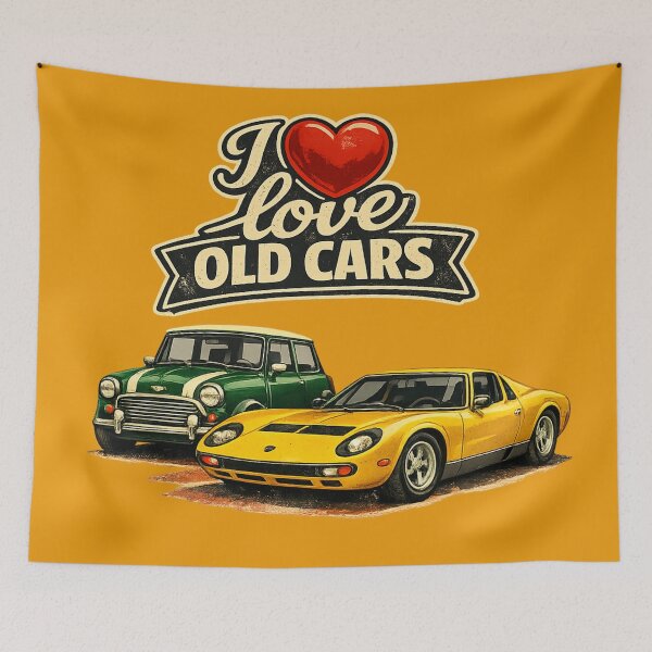Item preview, I love old cars Miura and Mini designed and sold by PabDam.