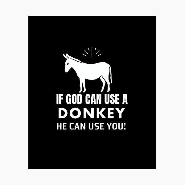 Item preview, If God can use a donkey, he can use you! designed and sold by zingbing.