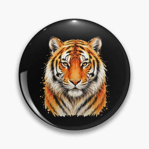 Item preview, Minimal Tiger Watercolor | Hand Drawn Wildlife Illustration designed and sold by ColorSplash123.