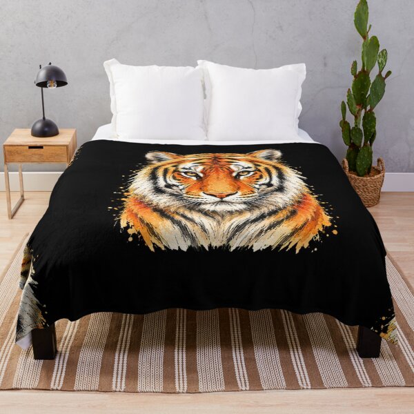 Item preview, Minimal Tiger Watercolor | Hand Drawn Wildlife Illustration designed and sold by ColorSplash123.