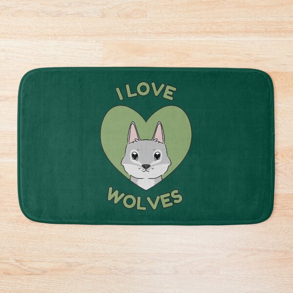 Item preview, I LOVE WOLVES designed and sold by HugSomeNettles.