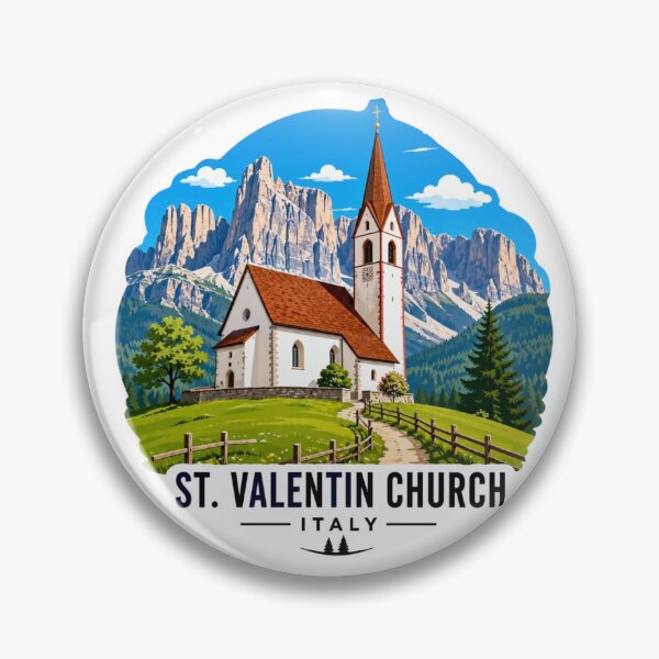 Item preview, St. Valentin Church, Italy - Dolomites designed and sold by Myra365Art.