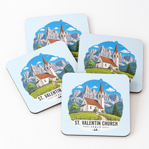 Item preview, Iglesia de San Valentín, Italia - Dolomitas designed and sold by Myra365Art.