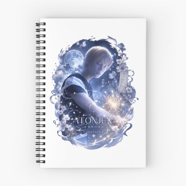Item preview, TXT Yeonjun Setsuna Hanabi wall poster with starry sky full moon designed and sold by Valeree Store.