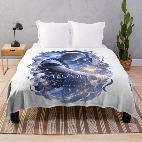 Item preview, TXT Yeonjun Setsuna Hanabi wall poster with starry sky full moon designed and sold by Valeree Store.