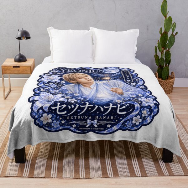 Item preview, Yeonjun TXT Setsuna Hanabi fireworks under full moon night sky designed and sold by Valeree Store.