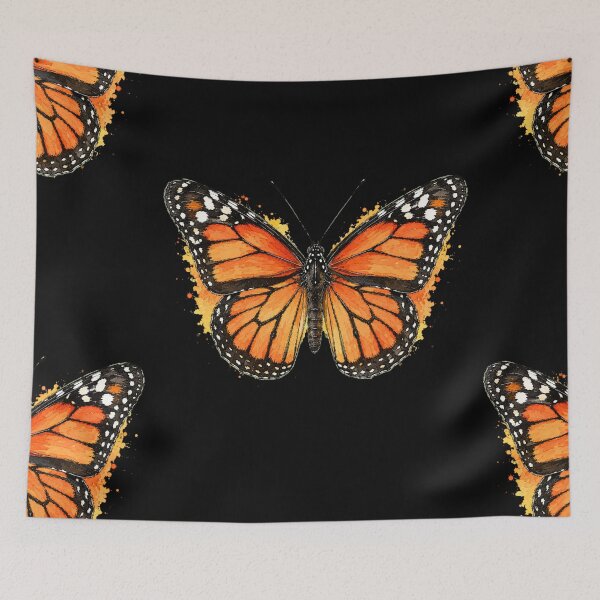 Item preview, Minimal Monarch Butterfly Watercolor | Hand Drawn Nature Illustration designed and sold by ColorSplash123.