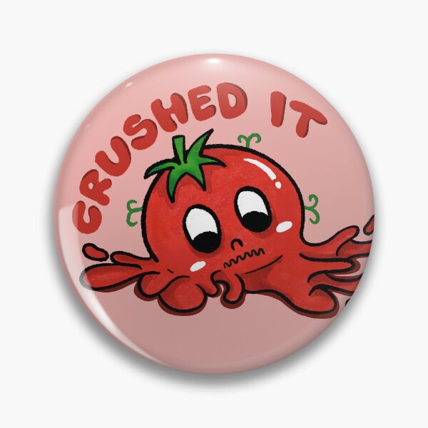 Item preview, Hand Drawn Cute Crushed Tomato Doodle Art designed and sold by lazypencil.art.