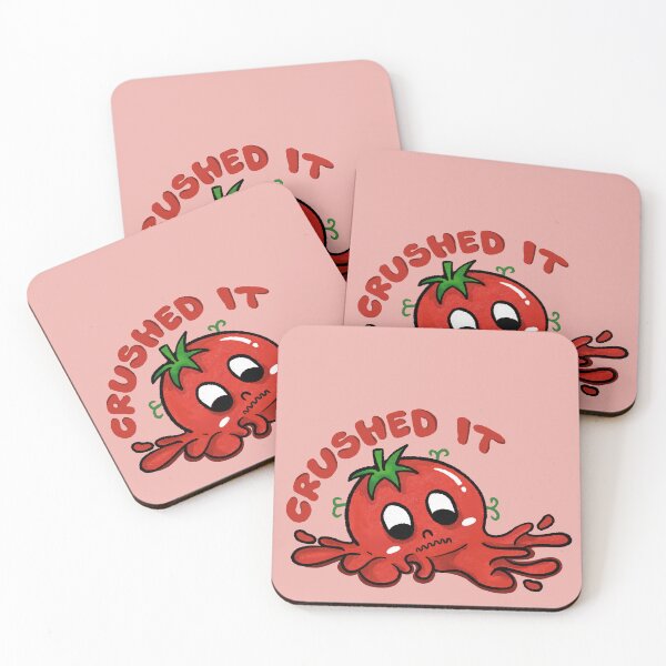 Item preview, Hand Drawn Cute Crushed Tomato Doodle Art designed and sold by lazypencil.art.