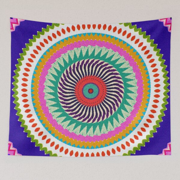 Artikelvorschau, Psychedelisches geometrisches Mandala | Lebendiges abstraktes Op-Art-Muster entworfen und verkauft von ccheckcheckk.