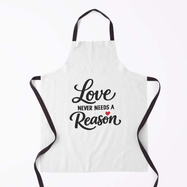 Item preview, Love Never Needs a Reason | Minimal Romantic Typography Design designed and sold by Lovestickerco.