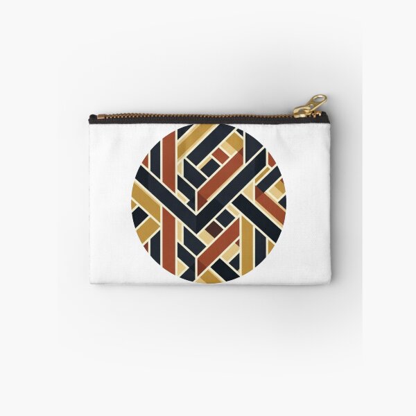 Item preview, Art Deco Geometric Maze – Navy, Gold & Terracotta designed and sold by Dzblack.