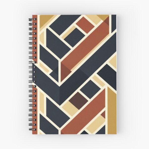 Item preview, Art Deco Geometric Maze – Navy, Gold & Terracotta designed and sold by Dzblack.