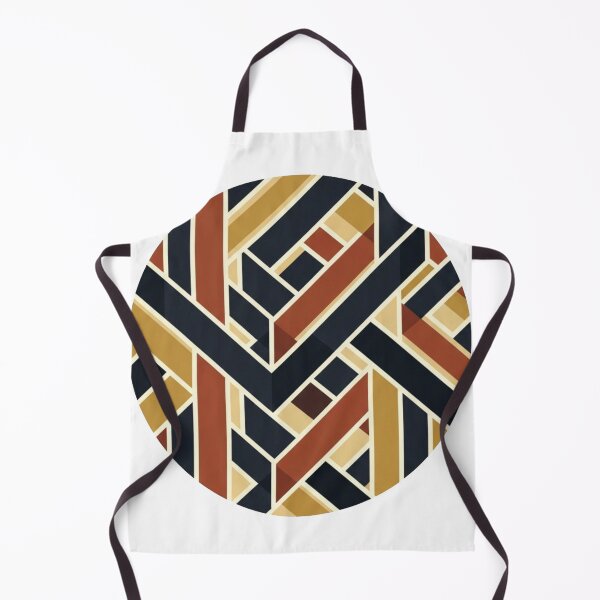 Item preview, Art Deco Geometric Maze – Navy, Gold & Terracotta designed and sold by Dzblack.