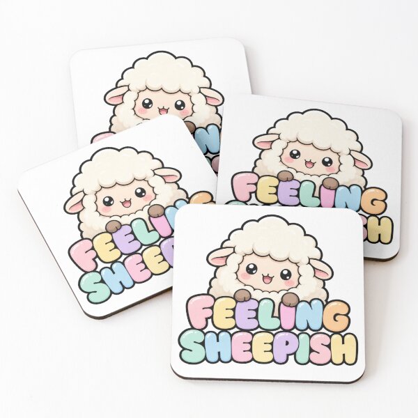 Item preview, Feeling Sheepish Cute Kawaii Sheep designed and sold by BoosterShop.