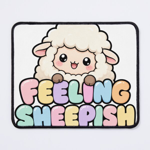 Item preview, Feeling Sheepish Cute Kawaii Sheep designed and sold by BoosterShop.