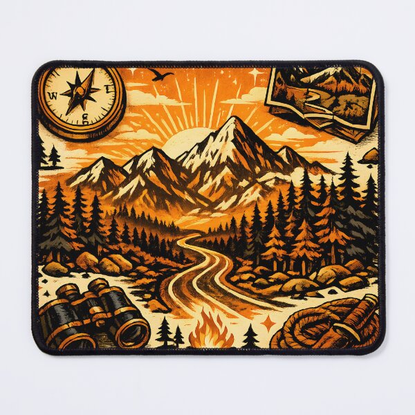 Item preview, Adventure Travel Exploration | Vintage Retro Mountain Journey T-Shirt designed and sold by VaultVibes.