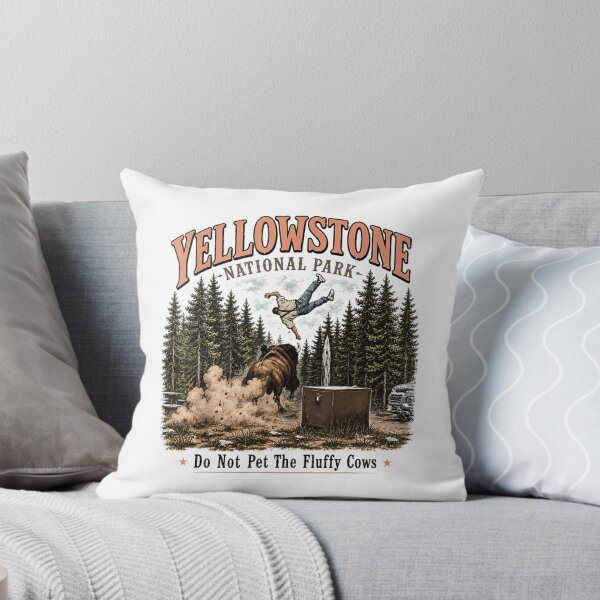Item preview, Yellowstone National Park Do Not Pet The Fluffy Cows Funny Shirt designed and sold by CareerKitties.