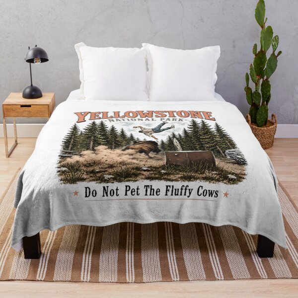 Item preview, Yellowstone National Park Do Not Pet The Fluffy Cows Funny Shirt designed and sold by CareerKitties.