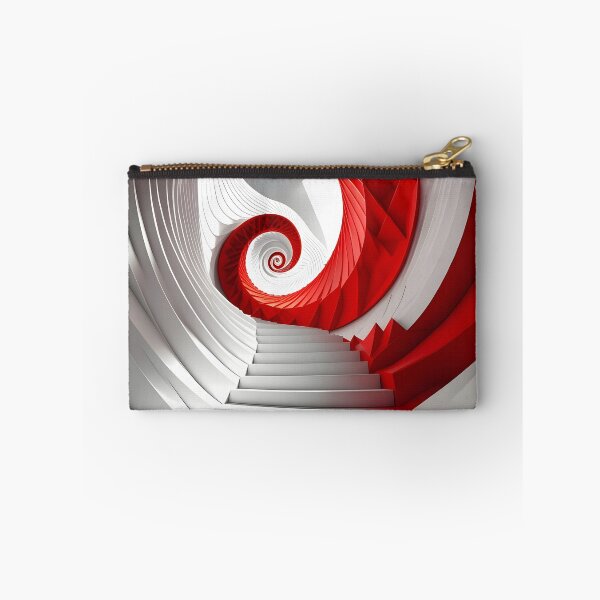 Item preview, Spiral Red and White Staircase designed and sold by Vicky Brago-Mitchell®.