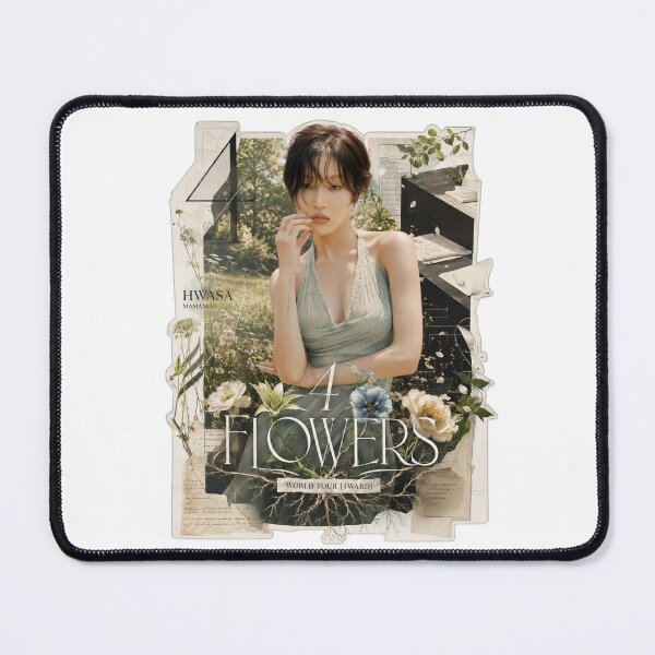 Item preview, MAMAMOO Hwasa 4 Flowers vintage botanical collage aesthetic designed and sold by Valereekmerch.