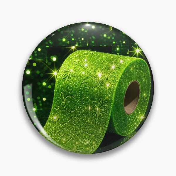 Item preview, Glittery Toilet  Paper  Sparkling in  Green  designed and sold by Brewgoodness.