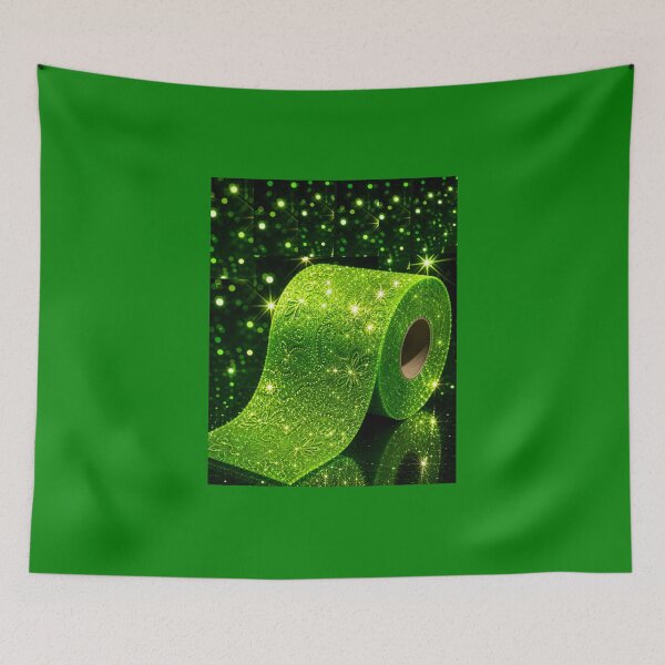 Item preview, Glittery Toilet  Paper  Sparkling in  Green  designed and sold by Brewgoodness.
