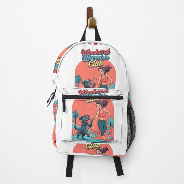 Item preview, Weekend Warrior Club: Runner & Dog High-Five designed and sold by Whimsy Trail Co.