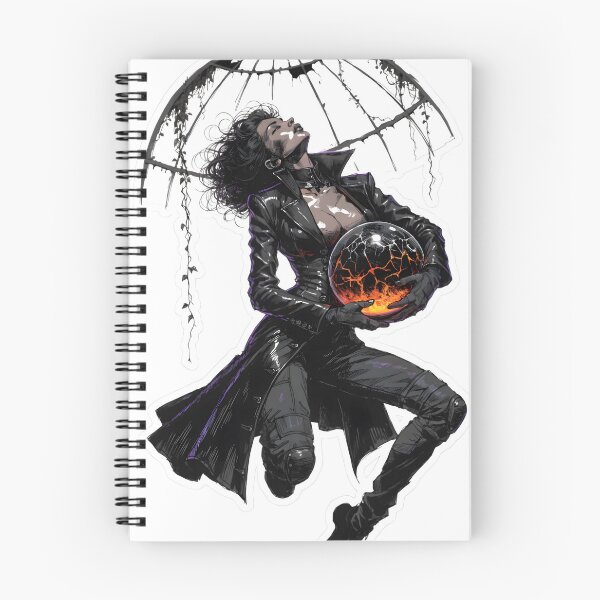 Item preview, Fantasy woman in leather coat holding as PNG cutout designed and sold by Creative88Art.