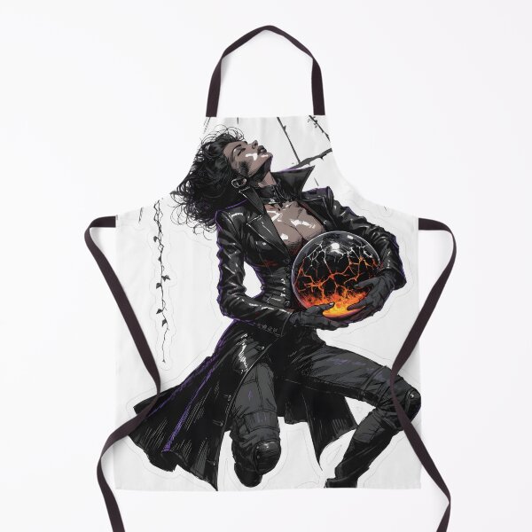 Item preview, Fantasy woman in leather coat holding as PNG cutout designed and sold by Creative88Art.